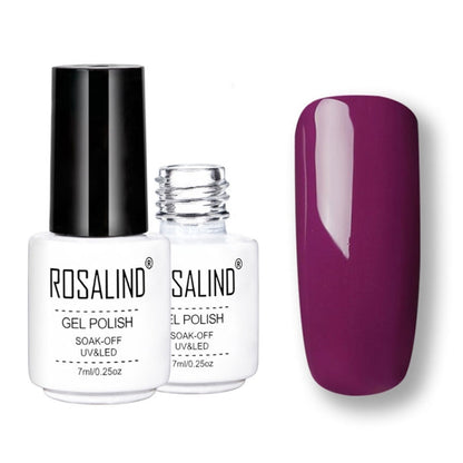 เจล ROSALIND ชุดทาเล็บ UV รองพื้นกึ่งถาวรเคลือบด้านบนโพลีเจลเคลือบเงาเล็บแต่งเล็บเจลความจุ: 7 มล., 02, 03, 2452, 2455, 2456, 2458, 2459, 2460, 2501, 2506, 2519, 2551, 2552, 2554, 2555, 2556, 2557, 2558, 2559, 2560, 2561, 2562