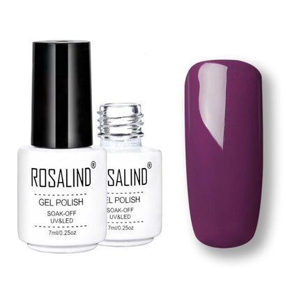 เจล ROSALIND ชุดทาเล็บ UV รองพื้นกึ่งถาวรเคลือบด้านบนโพลีเจลเคลือบเงาเล็บแต่งเล็บเจลความจุ: 7 มล., 02, 03, 2452, 2455, 2456, 2458, 2459, 2460, 2501, 2506, 2519, 2551, 2552, 2554, 2555, 2556, 2557, 2558, 2559, 2560, 2561, 2562