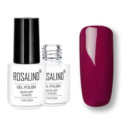 เจล ROSALIND ชุดทาเล็บ UV รองพื้นกึ่งถาวรเคลือบด้านบนโพลีเจลเคลือบเงาเล็บแต่งเล็บเจลความจุ: 7 มล., 02, 03, 2452, 2455, 2456, 2458, 2459, 2460, 2501, 2506, 2519, 2551, 2552, 2554, 2555, 2556, 2557, 2558, 2559, 2560, 2561, 2562