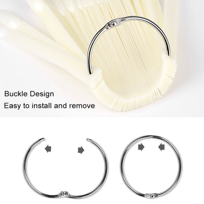 3 ชุดแม่พิมพ์เล็บรูปพัดลม Swatch การ์ดสีทาเล็บบอร์ดแสดงศิลปะเล็บ