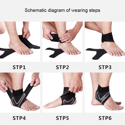 2 ชิ้นกีฬาข้อเท้าสนับสนุนยืดหยุ่นสูงปกป้องกีฬาข้อเท้าอุปกรณ์ความปลอดภัยวิ่งบาสเกตบอลข้อเท้ารั้งสนับสนุน, M, Left (Black Grey), M, Right (Black Grey), L, Left (Black Grey), S, Left (Black Grey), S, Right (Black Grey), Ankle Brace Support (Left)         ...