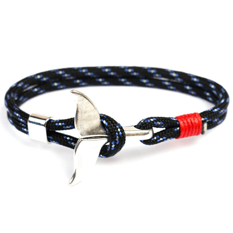 กำไลข้อมือเชือกสมอหางปลาวาฬ, Dark blue, Black, Black red, Red, Black blue, Yellow, Colorful, Blue