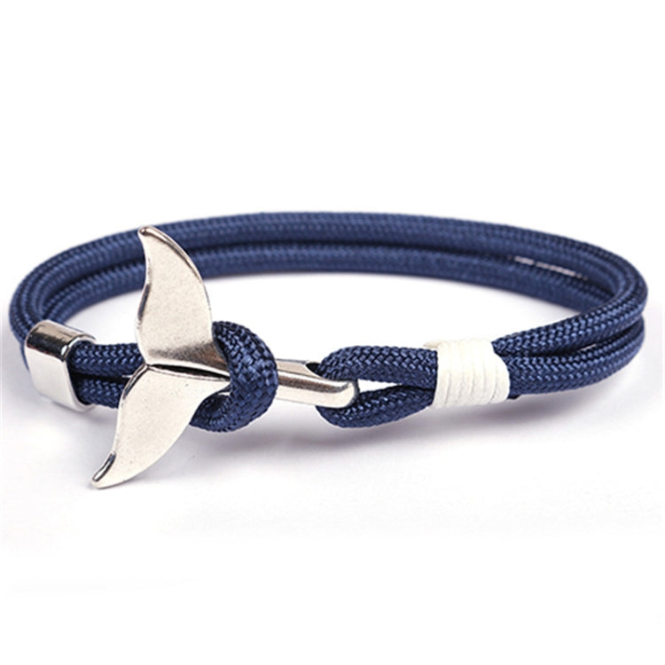 กำไลข้อมือเชือกสมอหางปลาวาฬ, Dark blue, Black, Black red, Red, Black blue, Yellow, Colorful, Blue