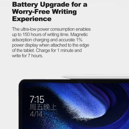 Original Xiaomi Stylus Pen 2 วาดเขียนหน้าจอแท็บเล็ตหน้าจอสัมผัสปากกาแม่เหล็กสำหรับ Xiaomi Mi Pad 5 / 5Pro/Mi Pad 6/6Pro, Stylus Pen 2