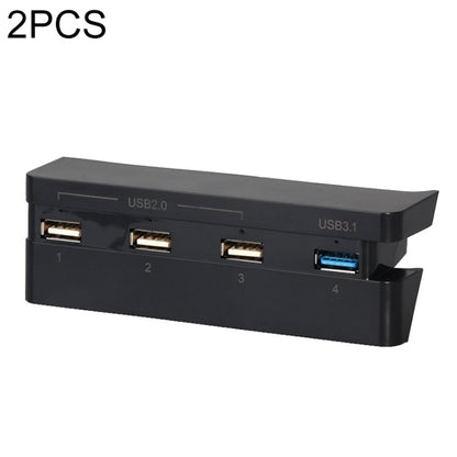2 PCS PS4 Slim ขยายอุปกรณ์เสริมอะแดปเตอร์ USB สำหรับ Play Station 4 Slim Console USB HUB 3.0 ความเร็วสูง, for PS4 Slim