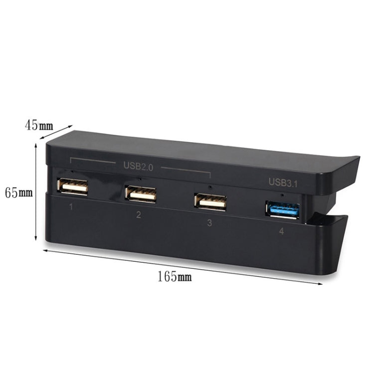 2 PCS PS4 Slim ขยายอุปกรณ์เสริมอะแดปเตอร์ USB สำหรับ Play Station 4 Slim Console USB HUB 3.0 ความเร็วสูง, for PS4 Slim