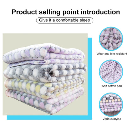 Soft Flannelผ้าห่มสัตว์เลี้ยงจุดพิมพ์Breathable Bed Mat Warm Pet Sleepingเบาะสำหรับสุนัขสัตว์เลี้ยงแมว, S, M, L
