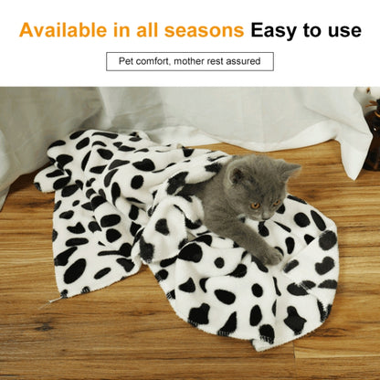Soft Flannelผ้าห่มสัตว์เลี้ยงจุดพิมพ์Breathable Bed Mat Warm Pet Sleepingเบาะสำหรับสุนัขสัตว์เลี้ยงแมว, S, M, L