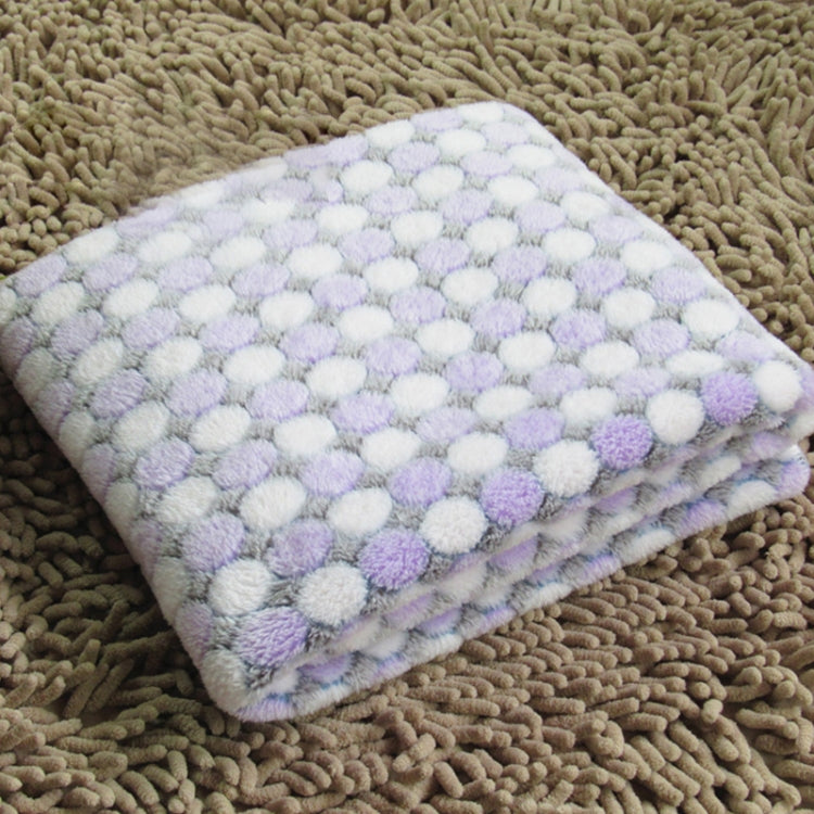 Soft Flannelผ้าห่มสัตว์เลี้ยงจุดพิมพ์Breathable Bed Mat Warm Pet Sleepingเบาะสำหรับสุนัขสัตว์เลี้ยงแมว, S, M, L