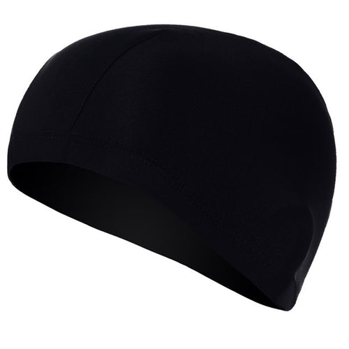 หมวกว่ายน้ำระบายอากาศแบบสแปนเด็กซ์ unisex, Spandex Swimming Cap(Black), Spandex Swimming Cap(Blue Fire on Black), Spandex Swimming Cap(Blue Fire on White), Spandex Swimming Cap(Blue Fire on Red)
