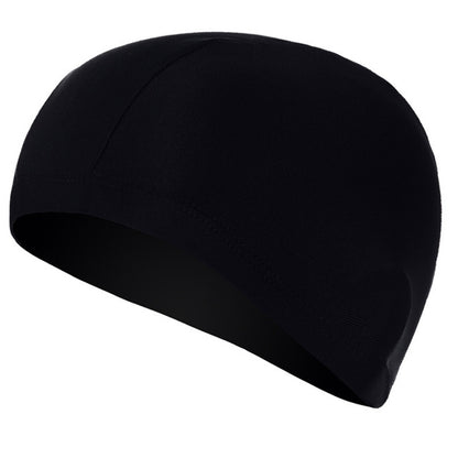หมวกว่ายน้ำระบายอากาศแบบสแปนเด็กซ์ unisex, Spandex Swimming Cap(Black), Spandex Swimming Cap(Blue Fire on Black), Spandex Swimming Cap(Blue Fire on White), Spandex Swimming Cap(Blue Fire on Red)