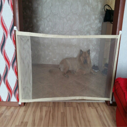 สุนัขสัตว์เลี้ยงรั้วแบบพกพาพับปลอดภัยป้องกันความปลอดภัยประตู Magic Gate สำหรับสุนัขแมวสัตว์เลี้ยง, 180cm x72cm, 110cm x72cm