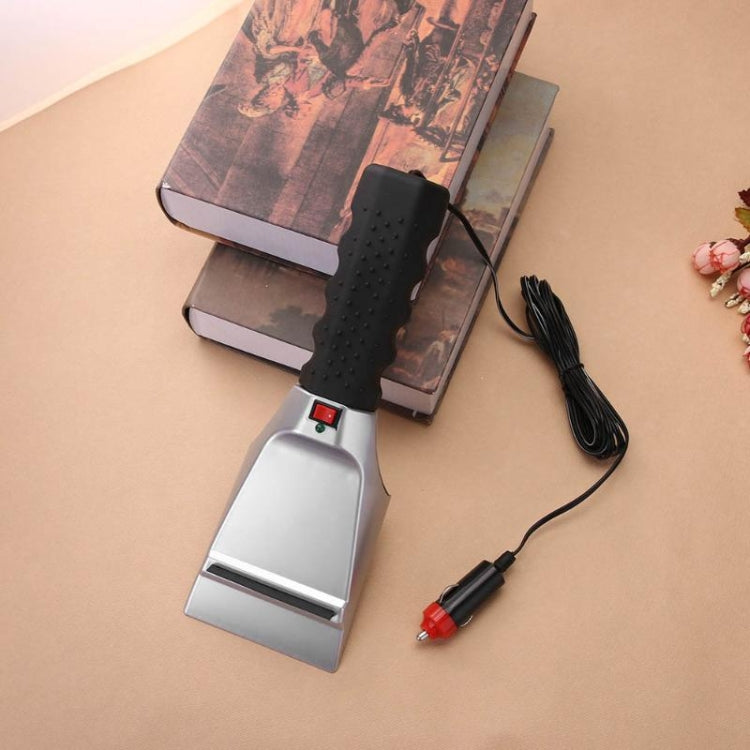 12V ไฟฟ้าเครื่องทำความร้อนรถเครื่องขูดน้ำแข็งรถยนต์ไฟแช็กหิมะกำจัดพลั่ว, 12V Electric Heated Shovel