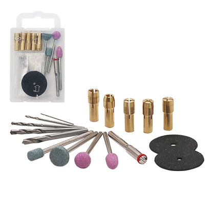 ชุดเครื่องมือไฟฟ้าขนาดเล็ก เจาะ สำหรับการกัดขัด เจาะ ตัดแกะสลัก, Drill Set Tool