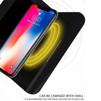 เครื่องชาร์จไร้สายโทรศัพท์มือถือมัลติฟังก์ชั่น 10W QI สากลพร้อมนาฬิกาปลุกและเวลา / ปฏิทิน / การแสดงอุณหภูมิ, RT1 10W (Black)