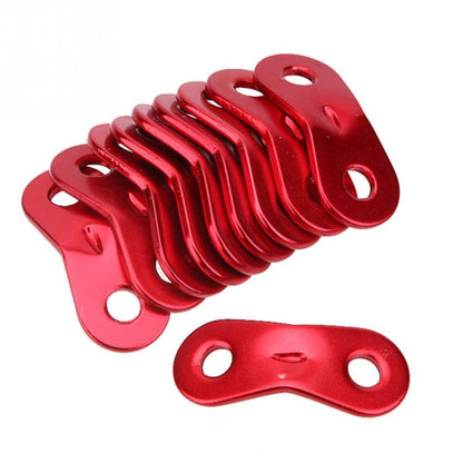 50 ชิ้นกลางแจ้งตั้งแคมป์อลูมิเนียมสายไฟวิ่งเชือก Tensioners เต็นท์ Guy Line เชือก Tensioners, Aluminum alloy buckle