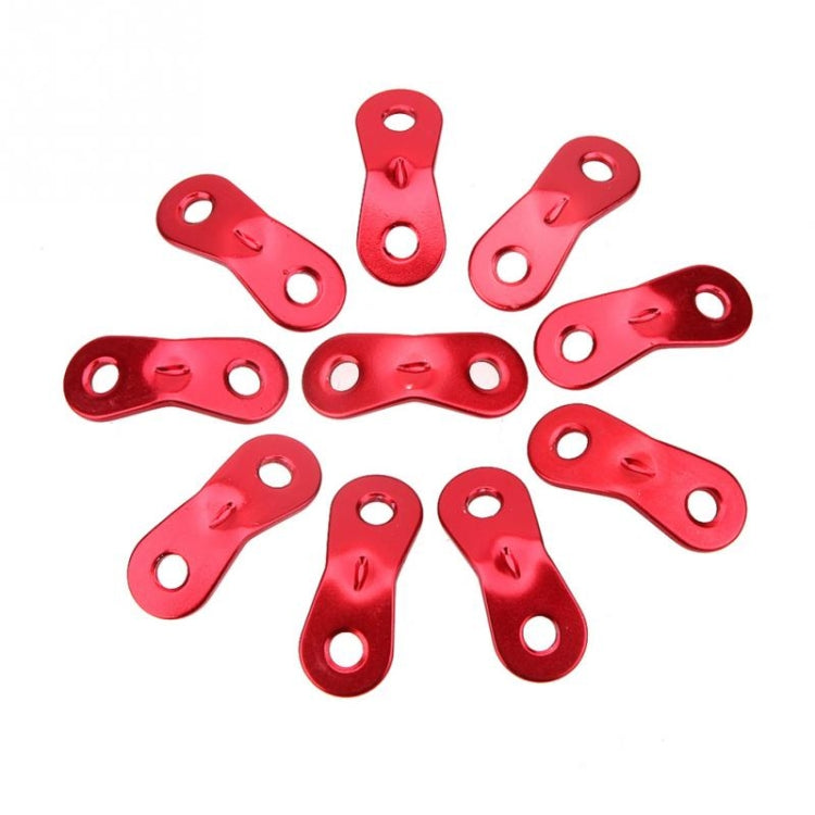 50 ชิ้นกลางแจ้งตั้งแคมป์อลูมิเนียมสายไฟวิ่งเชือก Tensioners เต็นท์ Guy Line เชือก Tensioners, Aluminum alloy buckle