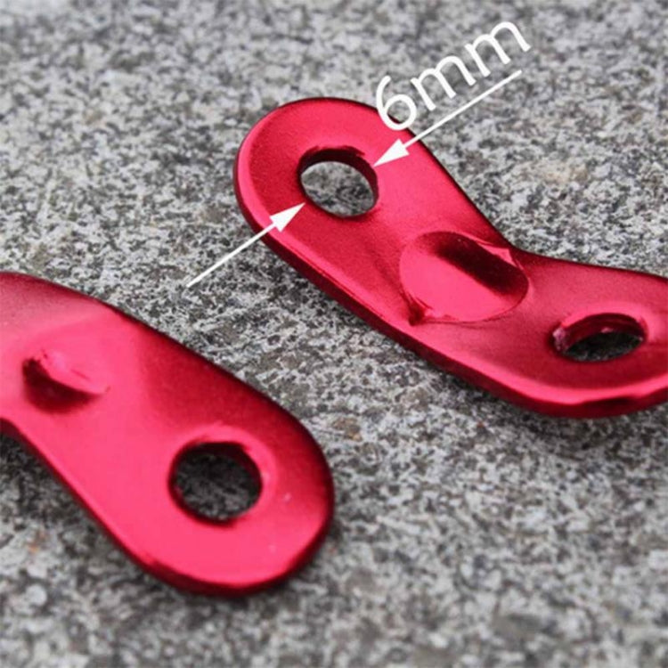50 ชิ้นกลางแจ้งตั้งแคมป์อลูมิเนียมสายไฟวิ่งเชือก Tensioners เต็นท์ Guy Line เชือก Tensioners, Aluminum alloy buckle