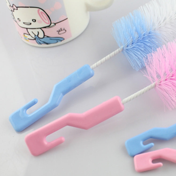 2 ชุดจุกนมเด็กขวดนมถ้วย 360 องศาฟองน้ำทำความสะอาด Pacifier แปรง, การจัดส่งสีสุ่ม, Milk Bottle Cup