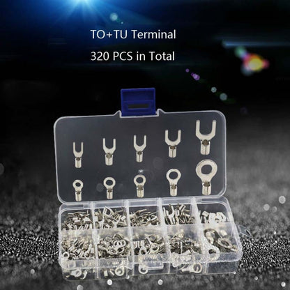 320 ชิ้น/กล่องรถ Ot/Ut Terminal Bare Fork สายไฟ, 320 PCS / Box