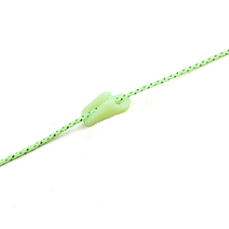 10 PCS กลางแจ้ง Luminous เชือกหัวเข็มขัดเรืองแสงเต็นท์สามเหลี่ยม BUCKLE Alert Reminder อุบัติเหตุอันตรายเต็นท์ลมเชือก Adjuster, Triangle Buckle