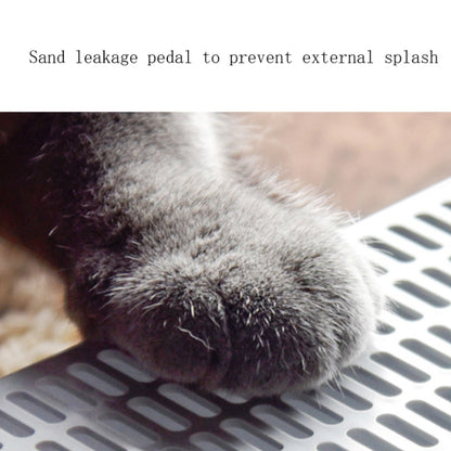 กล่องครอกแมว อุจจาระสี่เหลี่ยมกึ่งปิด ห้องน้ำสัตว์เลี้ยง, Small, Large, Large  Pink, Large  Gray