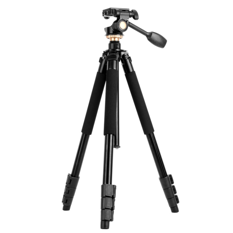 Q338 ขาพับ 4 ส่วนถ่ายทอดสดอลูมิเนียมอัลลอยด์ขาตั้งกล้อง, Q338With Three-dimensional Head, Q338 With Ball Head