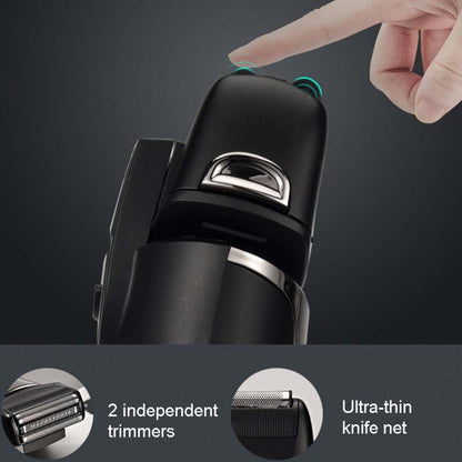 เครื่องโกนหนวดไฟฟ้า BG-7100 เครื่องโกนหนวดแบบลูกสูบ LED เครื่องโกนหนวดแบบชาร์จไฟดิจิตอล