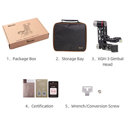 Xiletu Xgh3 การหมุน 360 องศาแนวนอน Cantilever Hollow Gimbal ขาตั้งกล้องหัว, Xgh3