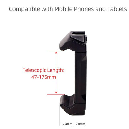 Xiletu Xj-13 Live BroadcastTripod Mount Clamp โทรศัพท์พร้อมรูสกรู 1/4 นิ้วและฐานรองเท้าเย็น, Phone Clamp