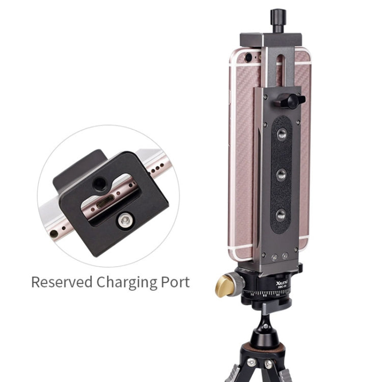 Xiletu Xj15 Live Broadcastเดสก์ท็อปโลหะเต็มรูปแบบขาตั้งกล้องแท็บเล็ตพีซีโทรศัพท์Clampพร้อมสกรู 1/4 นิ้วหลุม & ฐานรองเท้าเย็น, Xj15