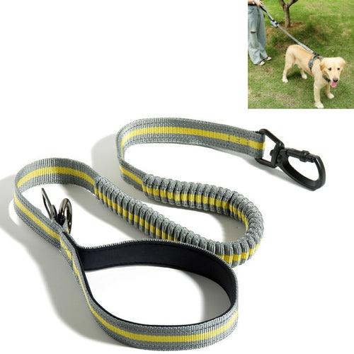 สุนัขกลางแจ้ง Anti-Scourge เชือกไนลอนสะท้อนแสงยืดยืดสุนัขเชือกเดิน, Elastic Stretch Yellow, Elastic Stretch Green