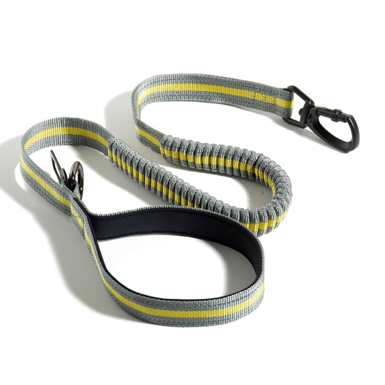 สุนัขกลางแจ้ง Anti-Scourge เชือกไนลอนสะท้อนแสงยืดยืดสุนัขเชือกเดิน, Elastic Stretch Yellow, Elastic Stretch Green