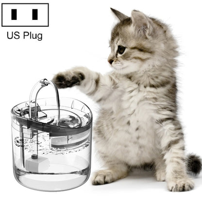 สัตว์เลี้ยงหมุนเวียนอัตโนมัติ เงียบ และไม่รั่วไฟฟ้าตู้น้ำ, US Plug  Transparent Color, UK Plug Transparent Color, US Plug  Smart Induction Starter, EU Plug Smart Induction Starter