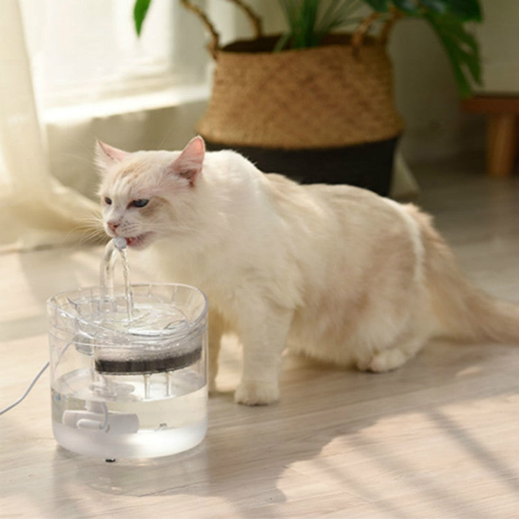 สัตว์เลี้ยงหมุนเวียนอัตโนมัติ เงียบ และไม่รั่วไฟฟ้าตู้น้ำ, US Plug  Transparent Color, UK Plug Transparent Color, US Plug  Smart Induction Starter, EU Plug Smart Induction Starter