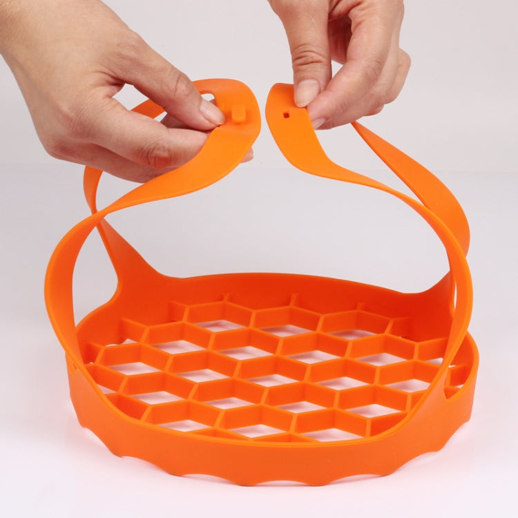 2 PCS ซิลิโคน Steamer หม้อหุงไข่ซิลิโคน Steamer ตะกร้า, 8 Inches, 6.5 Inches