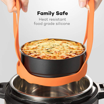 2 PCS ซิลิโคน Steamer หม้อหุงไข่ซิลิโคน Steamer ตะกร้า, 8 Inches, 6.5 Inches