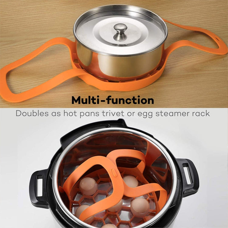 2 PCS ซิลิโคน Steamer หม้อหุงไข่ซิลิโคน Steamer ตะกร้า, 8 Inches, 6.5 Inches