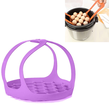2 PCS ซิลิโคน Steamer หม้อหุงไข่ซิลิโคน Steamer ตะกร้า, 8 Inches, 6.5 Inches
