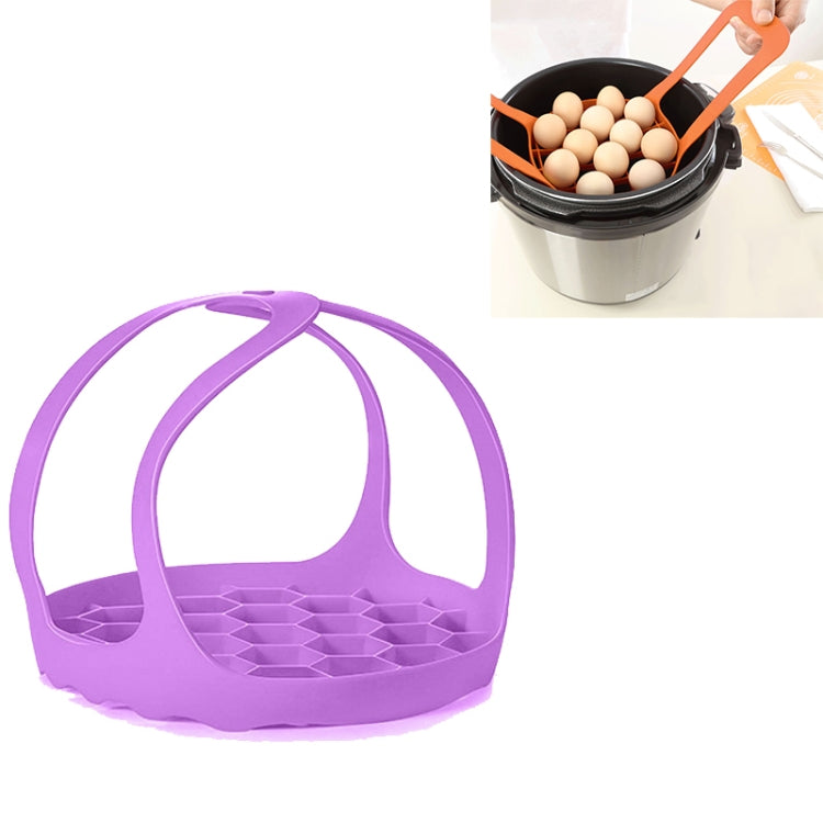 2 PCS ซิลิโคน Steamer หม้อหุงไข่ซิลิโคน Steamer ตะกร้า, 8 Inches, 6.5 Inches