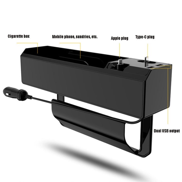 กล่องเก็บของติดเบาะรถยนต์พร้อมที่ชาร์จ USB Cable Car, 2-wire, 3-wire, 2-wire + Storage Box