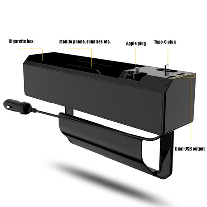 กล่องเก็บของติดเบาะรถยนต์พร้อมที่ชาร์จ USB Cable Car, 2-wire, 3-wire, 2-wire + Storage Box