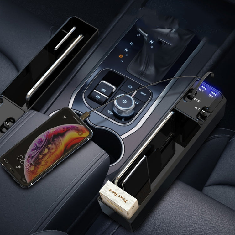 กล่องเก็บของติดเบาะรถยนต์พร้อมที่ชาร์จ USB Cable Car, 2-wire, 3-wire, 2-wire + Storage Box