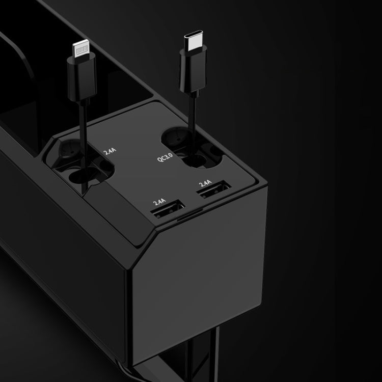 กล่องเก็บของติดเบาะรถยนต์พร้อมที่ชาร์จ USB Cable Car, 2-wire, 3-wire, 2-wire + Storage Box
