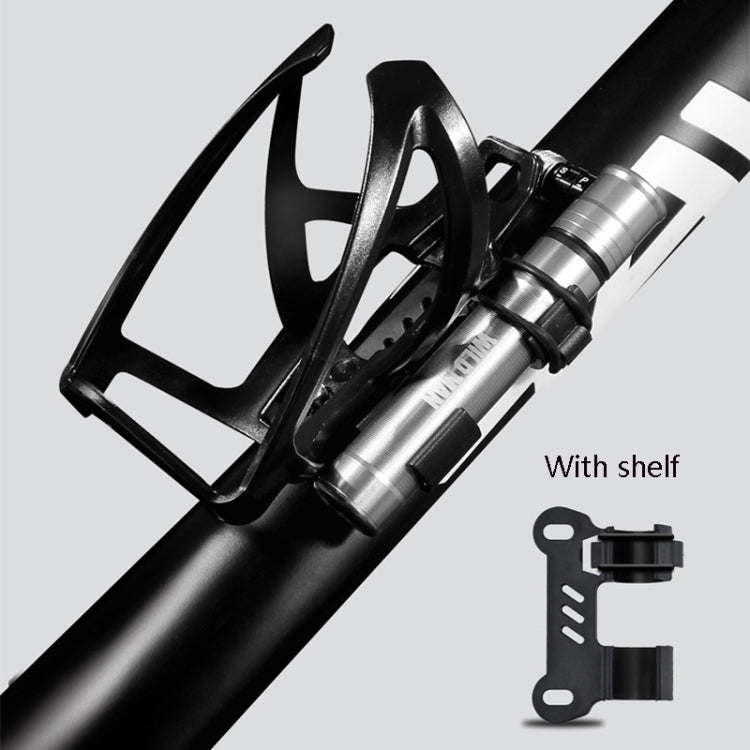 WILD MAN จักรยานเสือภูเขาจักรยานเสือหมอบที่สูบลมจักรยานแบบพกพา Us และ French Mouth Universal Pump มินิบาสเก็ตบอลฟุตบอลที่สูบลม, GK8 (Red), GK8 (Silver)