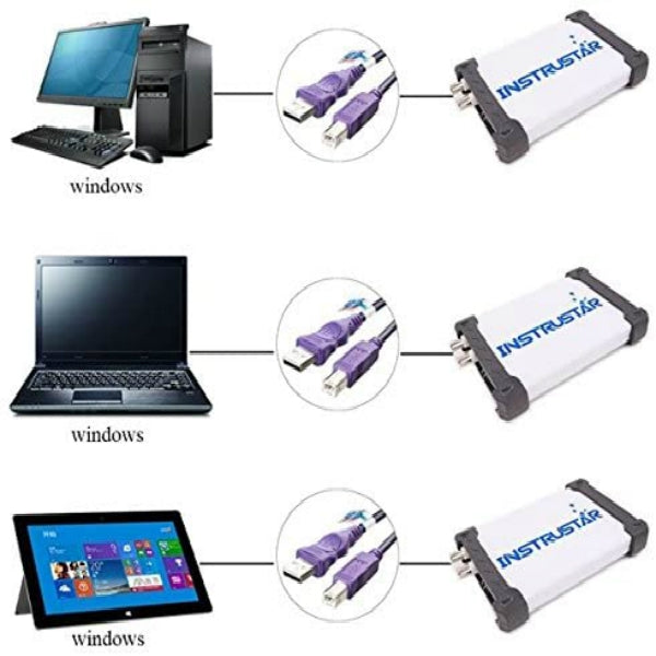 ISDS205A มัลติฟังก์ชั่น 20M แบนด์วิดท์ 48MGS/s USB Virtual Digital Oscilloscope PC เครื่องวิเคราะห์สเปกตรัมและเครื่องบันทึกข้อมูล