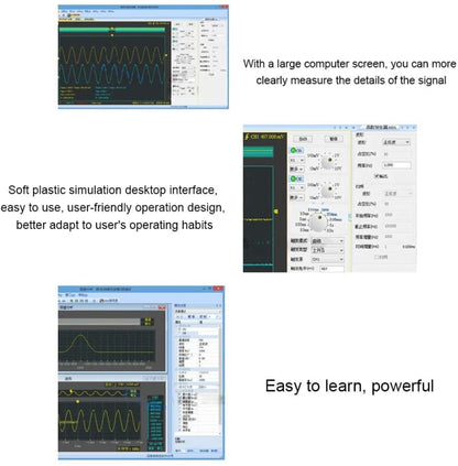 ISDS205A มัลติฟังก์ชั่น 20M แบนด์วิดท์ 48MGS/s USB Virtual Digital Oscilloscope PC เครื่องวิเคราะห์สเปกตรัมและเครื่องบันทึกข้อมูล