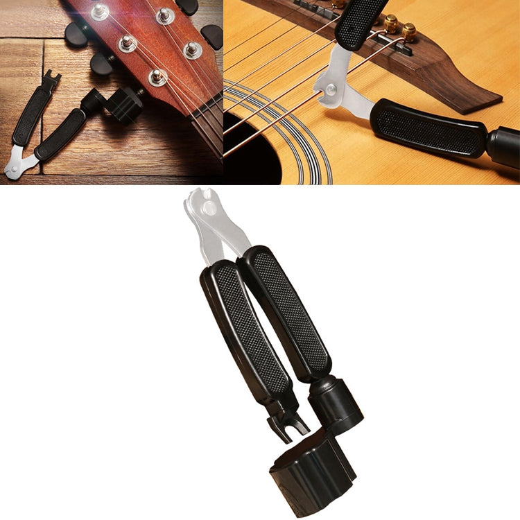 ชุดเครื่องมือเปลี่ยนสายกีตาร์ String Trimmer ไขลาน String Winding สาม-in-one CLAMP อุปกรณ์กีตาร์