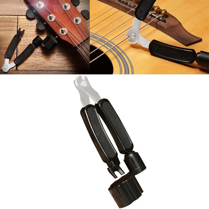 ชุดเครื่องมือเปลี่ยนสายกีตาร์ String Trimmer ไขลาน String Winding สาม-in-one CLAMP อุปกรณ์กีตาร์