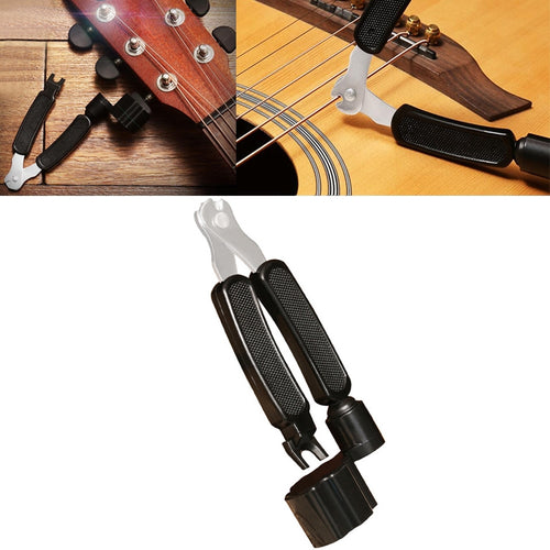 ชุดเครื่องมือเปลี่ยนสายกีตาร์ String Trimmer ไขลาน String Winding สาม-in-one CLAMP อุปกรณ์กีตาร์